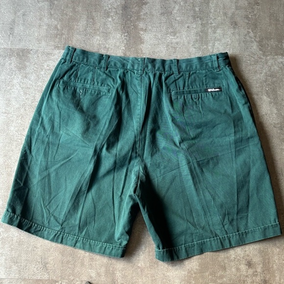 VTG Wilson Ultra Collection Shorts Men’s 38 Green - Picture 2 of 5